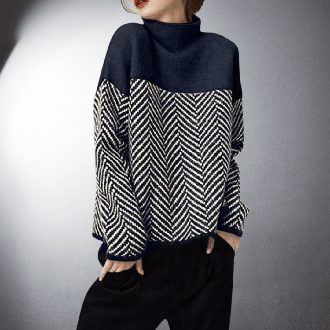 Ebba® | Pull col roulé en coton durable