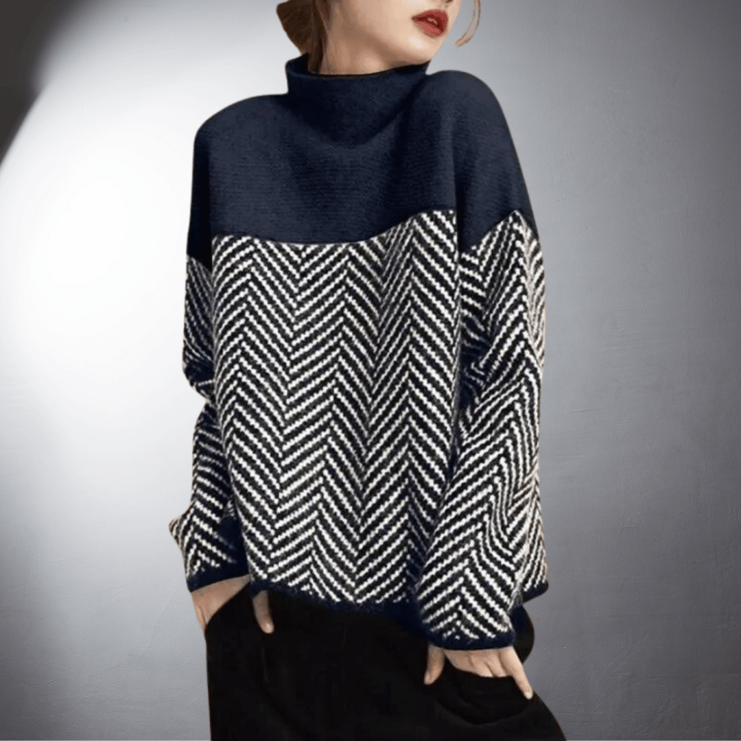 Ebba® | Pull col roulé en coton durable