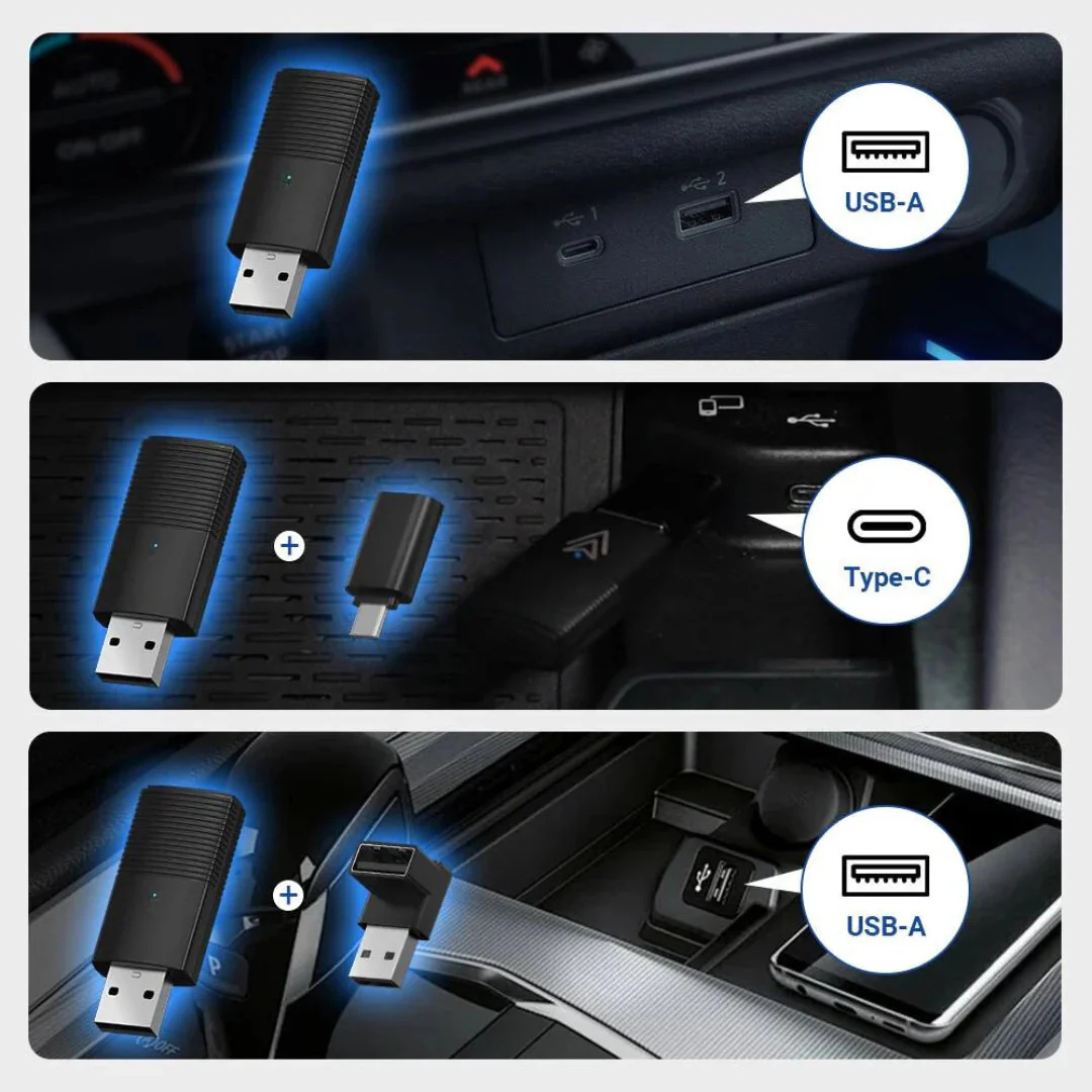Adaptateur WirelessAuto® | Solution sans fil universelle + 2 ans de garantie