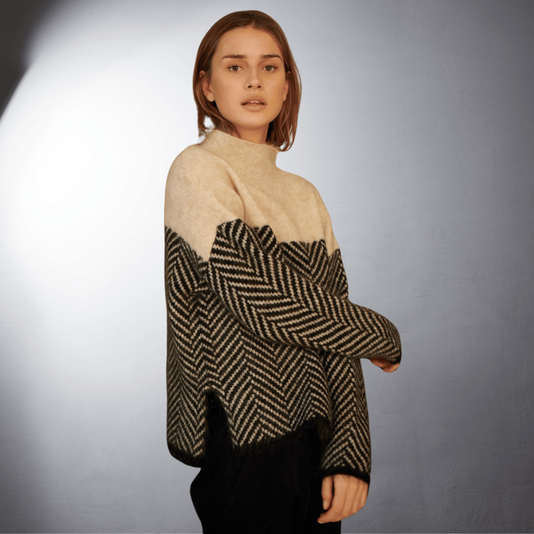 Ebba® | Pull col roulé en coton durable