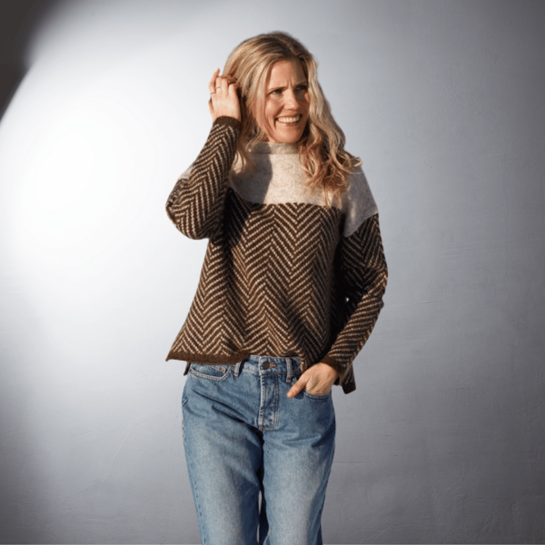 Ebba® | Pull col roulé en coton durable