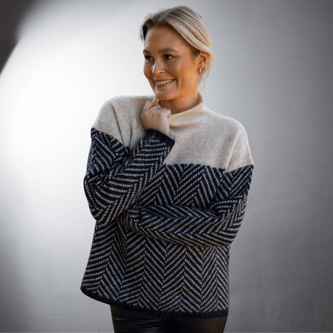 Ebba® | Pull col roulé en coton durable