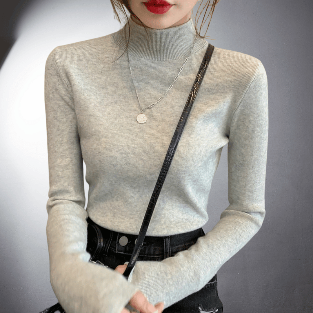 Hermine® | Pull à col roulé en cachemire haut de gamme