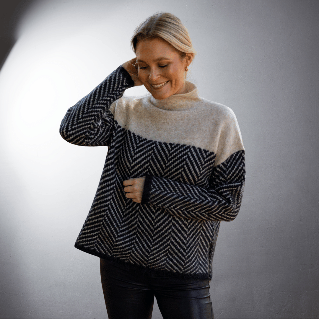 Ebba® | Pull col roulé en coton durable