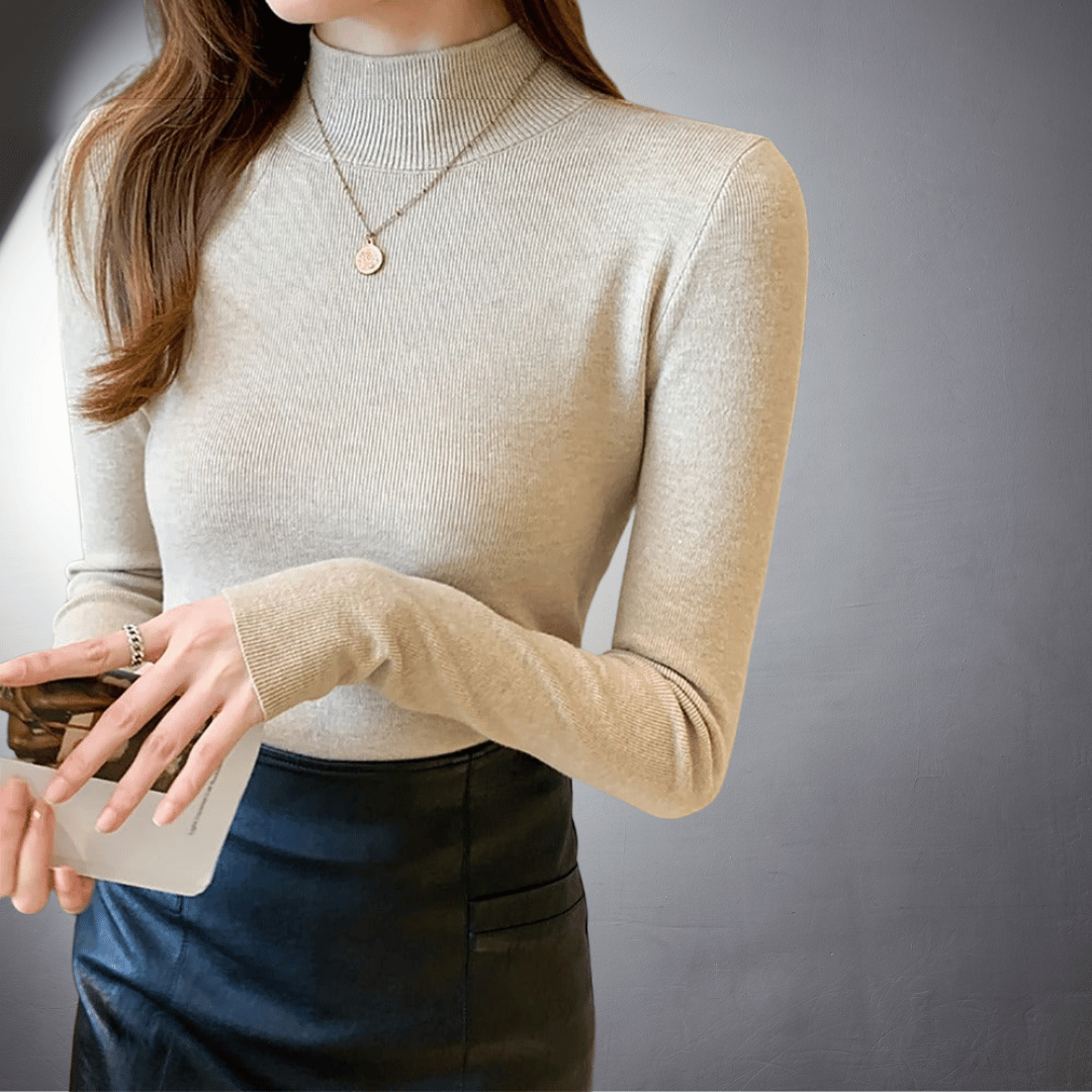 Hermine® | Pull à col roulé en cachemire haut de gamme