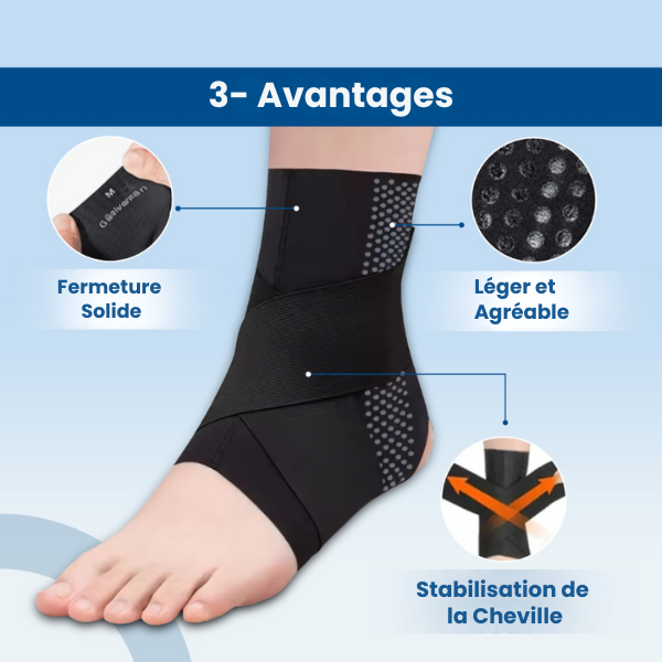 Protect'Cheville® | Bandage de Protection Actif pour l'Articulation de la Cheville