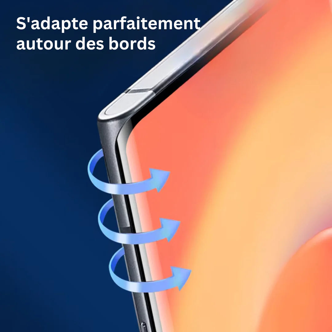Protection d'écran 3 en 1 - iPhone/Samsung