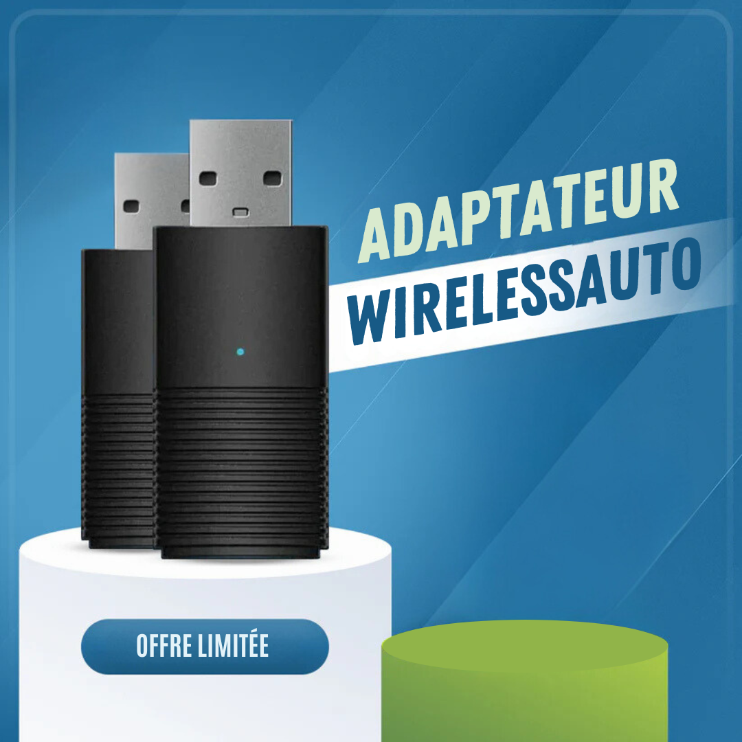 Adaptateur WirelessAuto® | Solution sans fil universelle + 2 ans de garantie