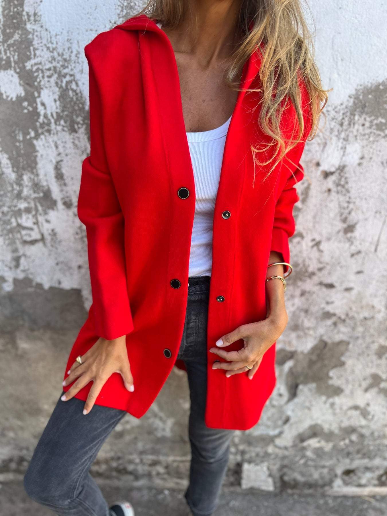 Nora® | Cardigan à Boutons et Capuche