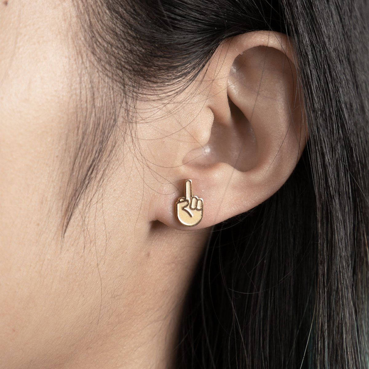 F*CK YOU – BOUCLES D'OREILLES CLOUS