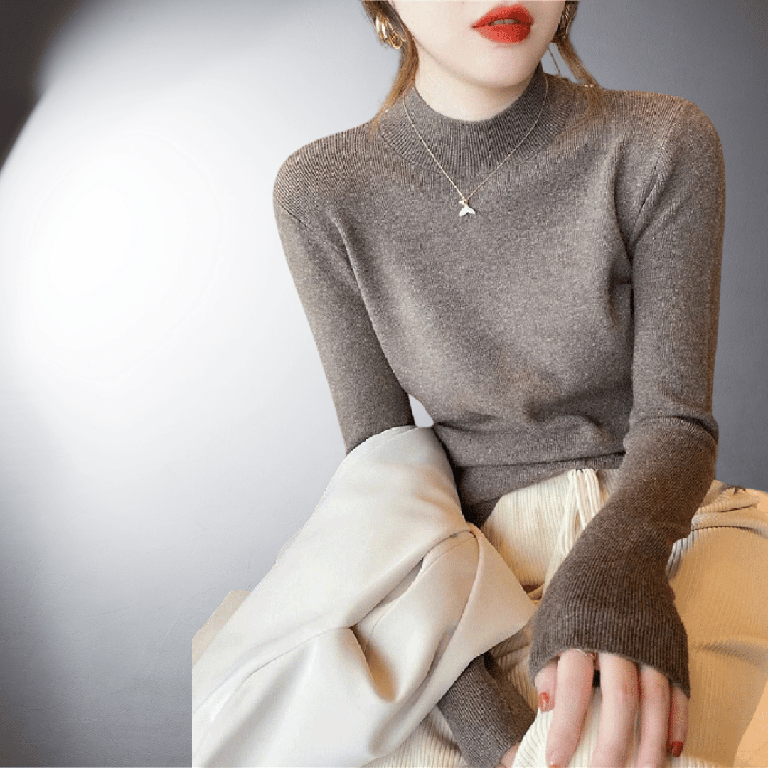 Hermine® | Pull à col roulé en cachemire haut de gamme